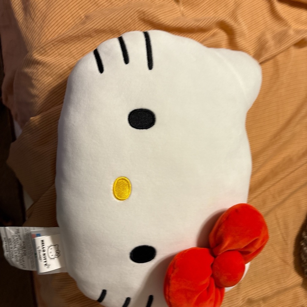 Hello Kitty Plush with Red Bow